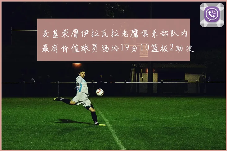 麦基荣膺伊拉瓦拉老鹰俱乐部队内最有价值球员场均19分10篮板2助攻成队内最佳