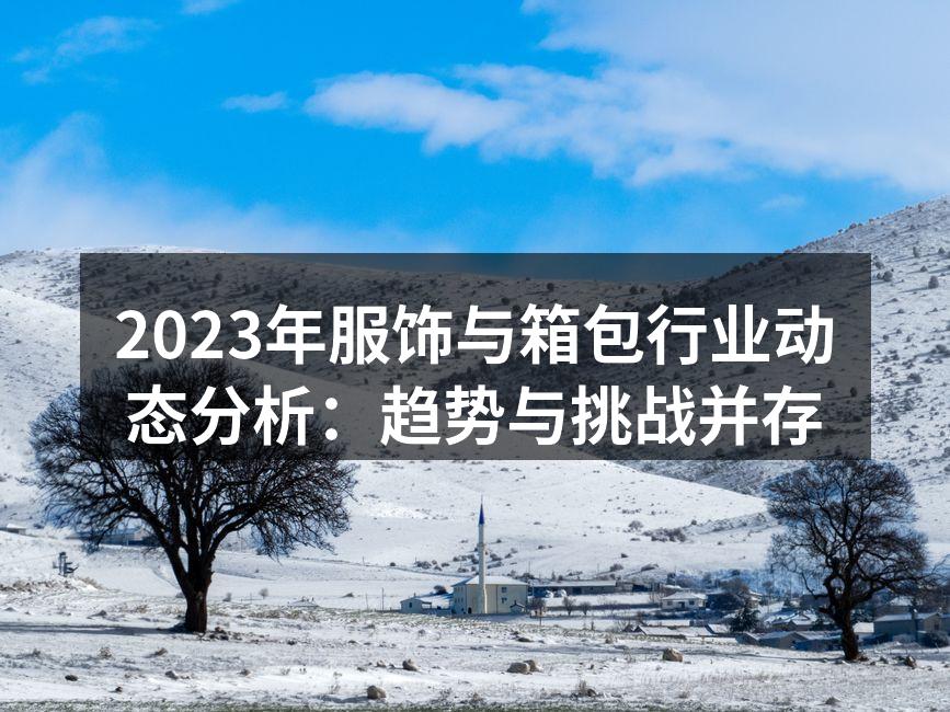 2023年服饰与箱包行业动态分析：趋势与